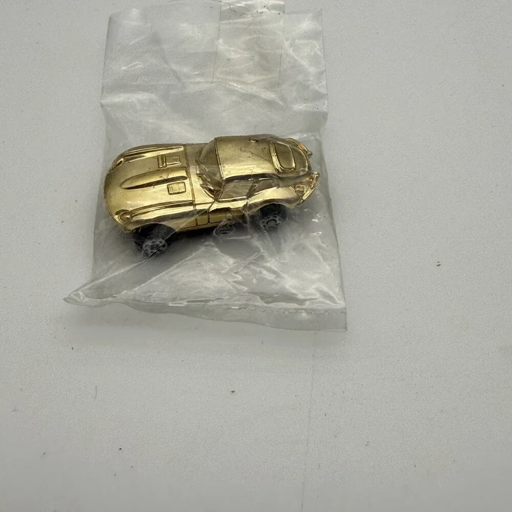 Vintage Micro Machines Gold Chrome Jaguar E-Type (XKE) Coupe Sealed Mail In
